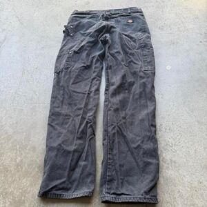 Early 2000s Dickies Black Workwear Carpenter Pants Skater Grunge